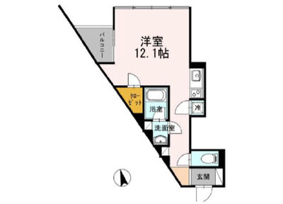 カスタリア目黒長者丸の間取り