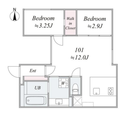 トリアス913の間取り