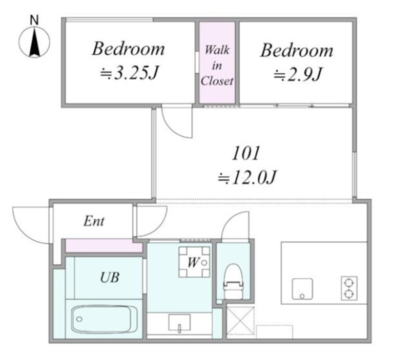 トリアス913の間取り