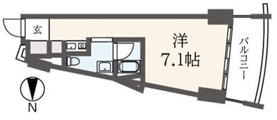 ａｐｐｌｅ　ｓｔｕｄｉｏ　ｆｌａｔｓの間取り