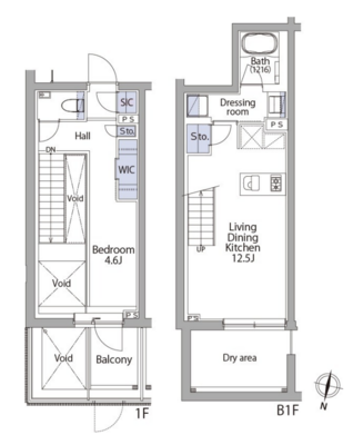 イプセ代々木上原Residence（イプセヨヨギウエハラレジデンス）の間取り