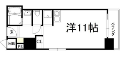 エクセランス梅田西の間取り