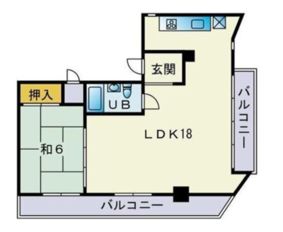 サンハイツ比恵の間取り