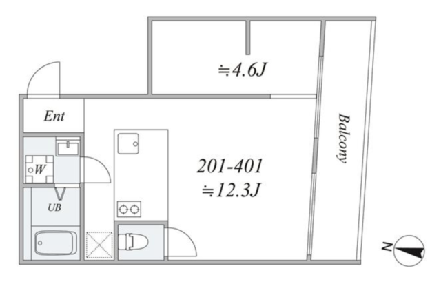 賃貸 trias412（トリアス412）-/神奈川県川崎市高津区/高津/1LDK | 東京