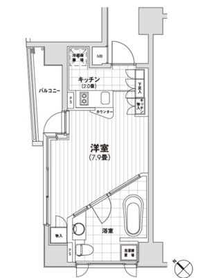 カスタリア銀座の間取り