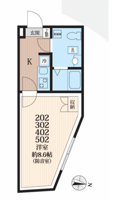 ラシクラス小岩駅前 の間取り
