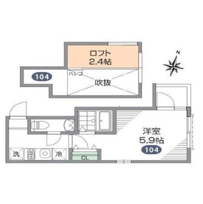 グランエッグス三軒茶屋Nの間取り