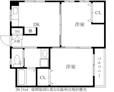 ハイウッド美野島の間取り