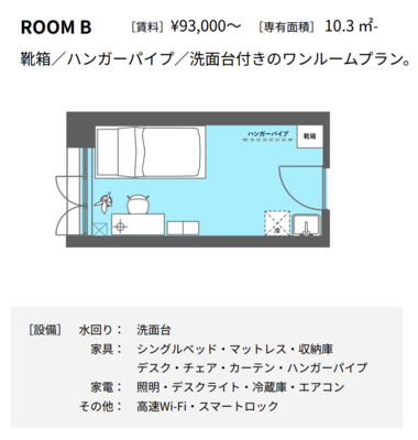 ザ・キャンパス フラッツ トゴシ（THE CAMPUS FLATS TOGOSHI）の間取り