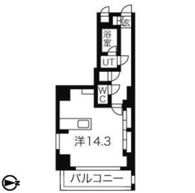 スタジオスクエア大須の間取り