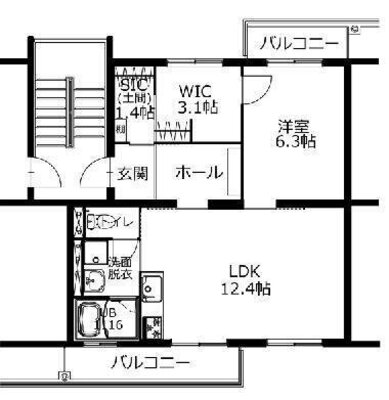 西長住団地の間取り