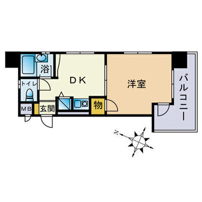 ダイナコートパピヨン吉塚の間取り