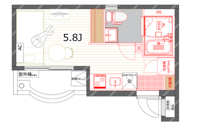 ペガサスマンション渋谷本町2【TOMOS】の間取り