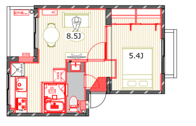 西山花園の間取り