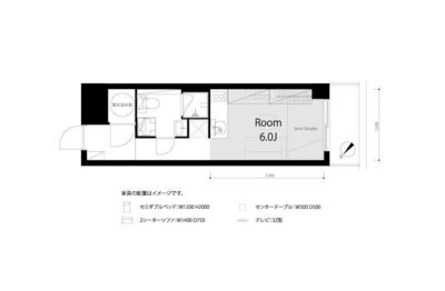 初台スカイレジテルの間取り