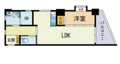 リバービュー博多の間取り
