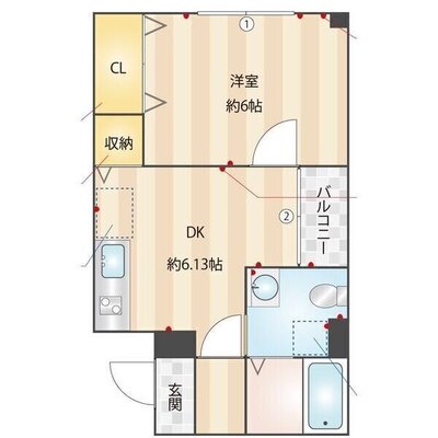 メゾン・デパール(Maison・Depart)の間取り