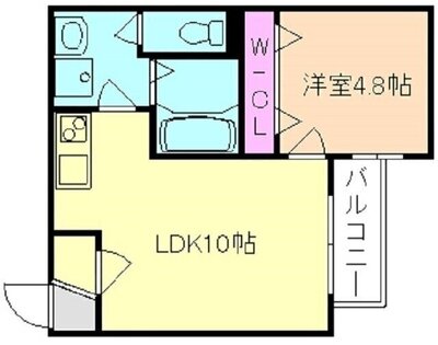 ランコントル江坂の間取り