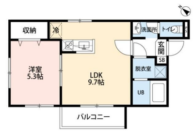 エルモス天神の間取り