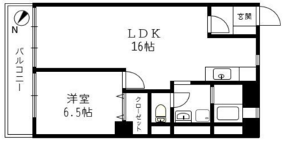 ヨシヅミハイツ古渓の間取り