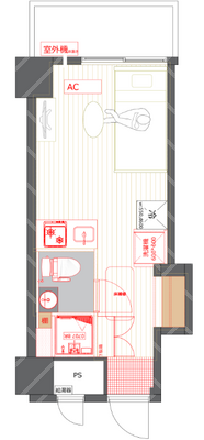 三敬中洲マンション【TOMOS】の間取り
