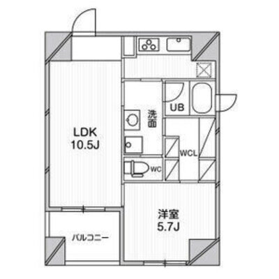 ルクレ堺筋本町レジデンスの間取り