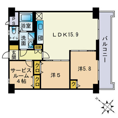 トーカンマンション今泉10の間取り