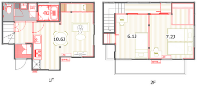 池袋本町戸建【TOMOS】の間取り