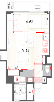 アーデンタワー立売堀の間取り