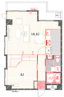 ツインプラザ向ヶ丘B棟【TOMOS】の間取り