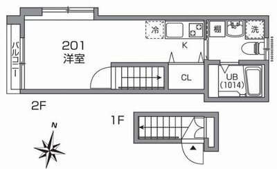 グランエッグス東高円寺の間取り