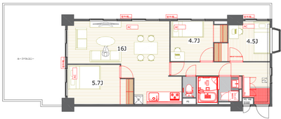 レジデンス多摩川西六郷 【TOMOS】の間取り