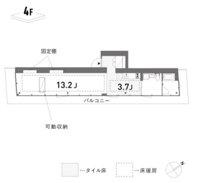 KAJITA APARTMENTS（カジタアパートメンツ）の間取り