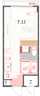 メゾンサンシャイン【TOMOS】の間取り