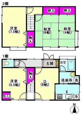 南蒲田3135戸建の間取り