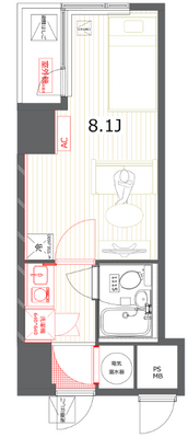 ノア道玄坂【TOMOS】の間取り