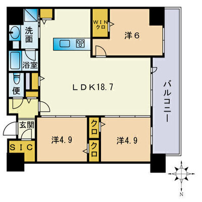 照葉オーシャンステージEAST棟の間取り