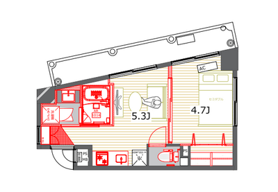カシータ・デ・ナカダイ【TOMOS】の間取り