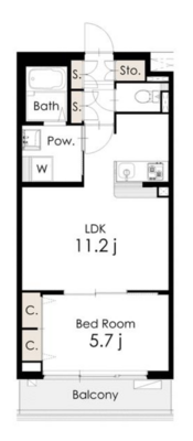シャレー自由が丘カワベ第16の間取り