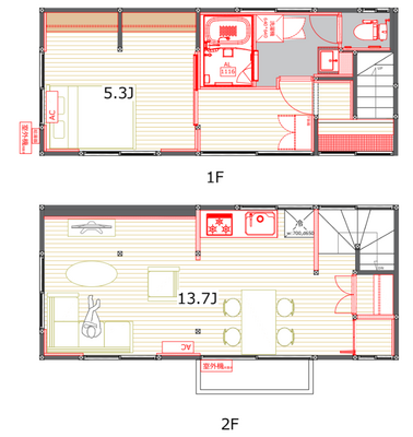 池袋本町戸建【TOMOS】の間取り