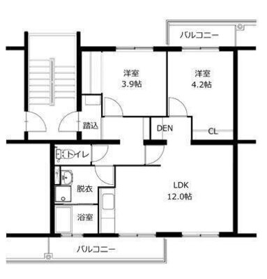 西長住団地の間取り