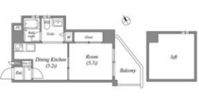 ティーズスクエア天神橋 (T’s SQUARE天神橋)の間取り