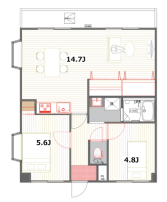 メゾン貴船の間取り