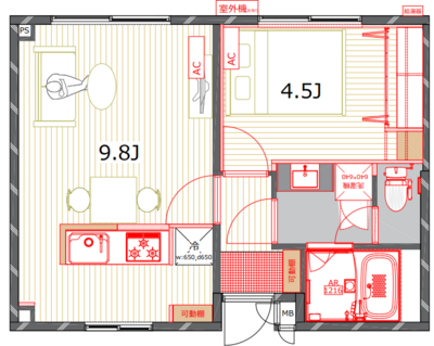 キムラハイム【TOMOS】の間取り