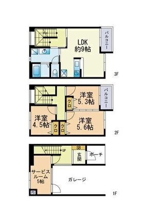 アミューザンテラス麦野B棟の間取り