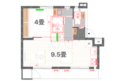 goodroom residence 座間ホシノタニ団地の間取り