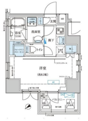 ベルシード門前仲町の間取り