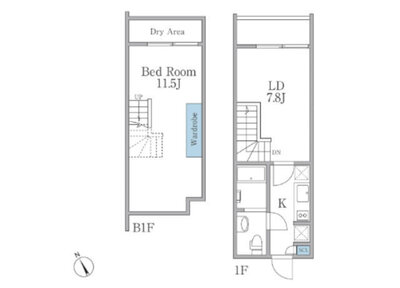 ラピス恵比寿ツーの間取り