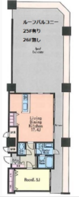 KDXレジデンス大濠ハーバービュータワーの間取り