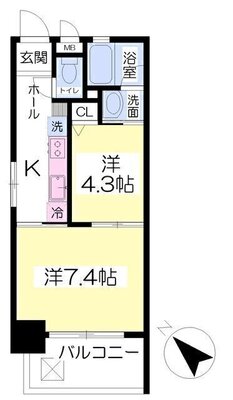 スリーエイチの間取り